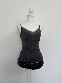 Image 1 of 00s Gray green tank top // L