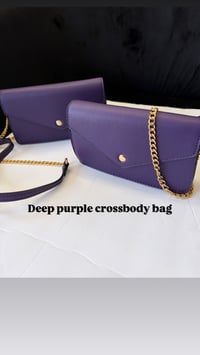 Image 1 of Deep purple crossbody bag 