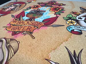 Image of Disney Inspired Traditional Tattoo Flash Sheet: D03 11x14