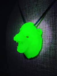 Image 7 of Uv "Jade" Lion head Pendant