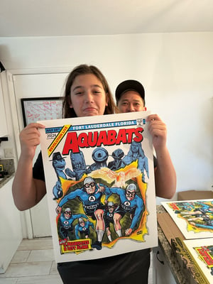 AQUABATS GIG POSTER 2024 FORT LAUDERDALE 