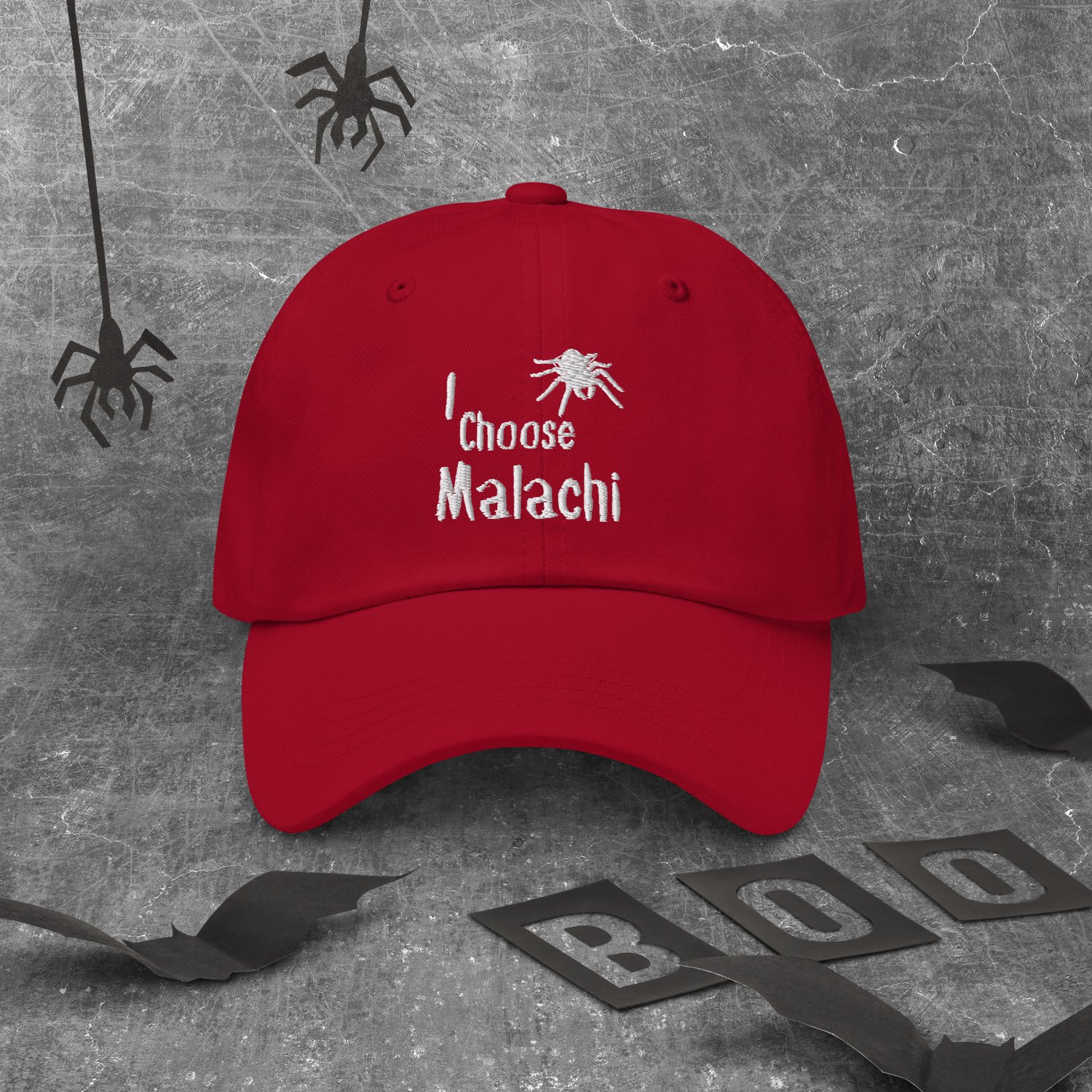 Image of Officially Licensed little stranger I choose Malachi embroidery baseball cap