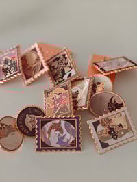 Image 2 of Wildlife stamps | Enamel pin collection