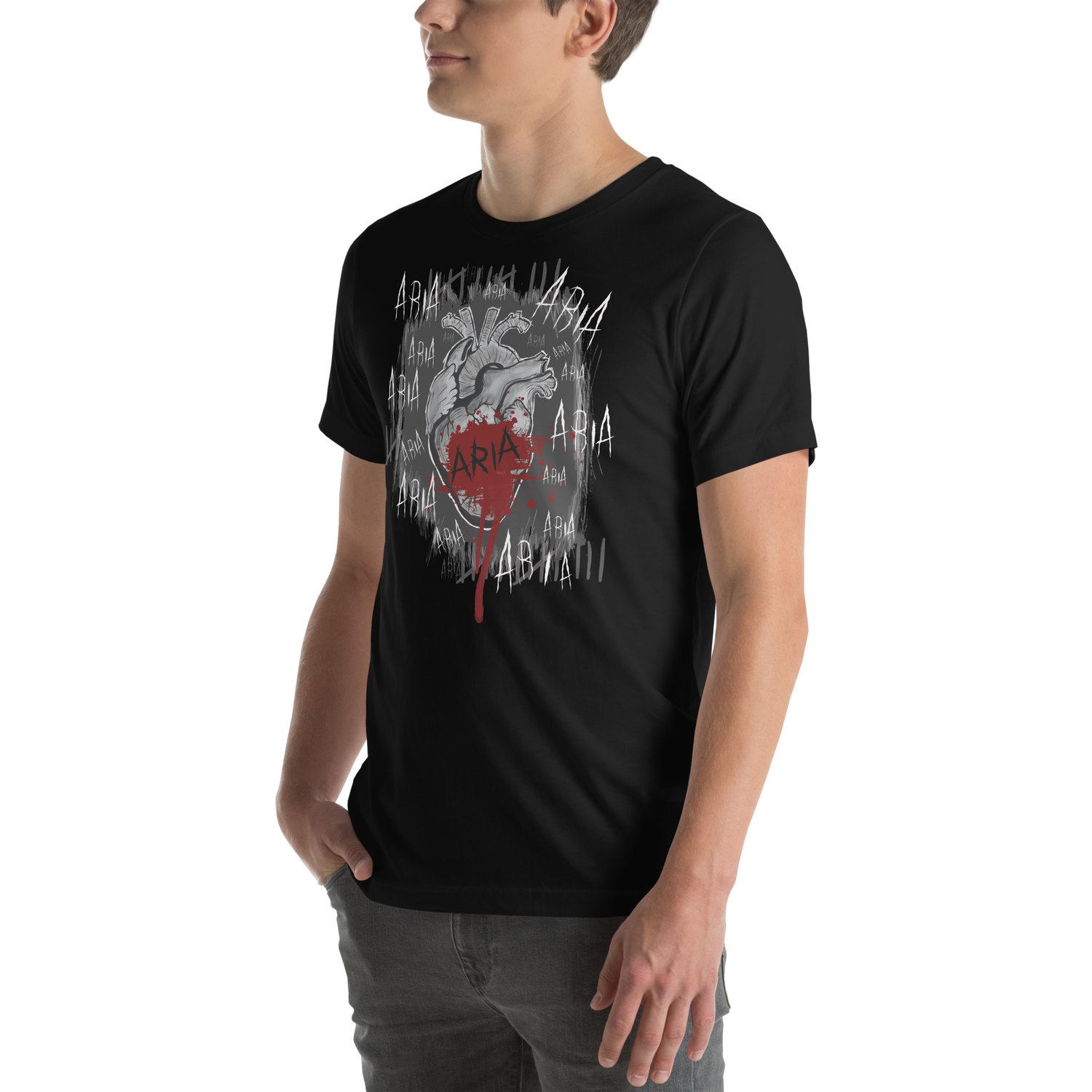 Image of Officially licensed Leigh Rivers Psychotic obsession Aria heart Unisex t-shirt