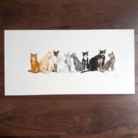 Image 2 of ORIGINAL ARTWORK - Cat Gradient I -  50x25cm