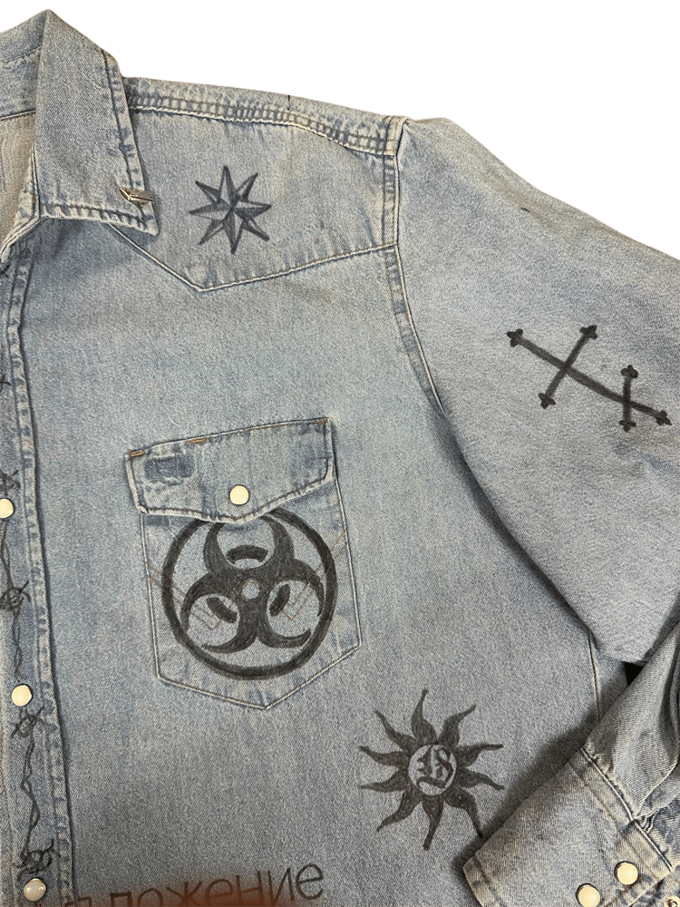 Image of Limited Supply USSR Prison Blues “tattoo” Shirt