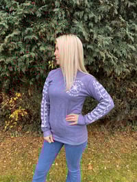 Image 4 of XL Unisex terrapin Long Sleeve blue