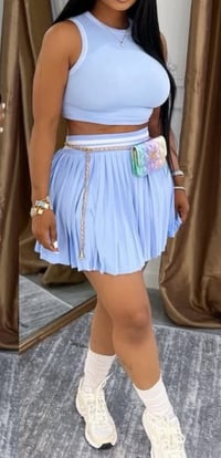 Image 3 of Leading the way skirt set (Blue berry)