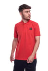 Rhodes Polo in Paprika/ Black LARGE ONLY