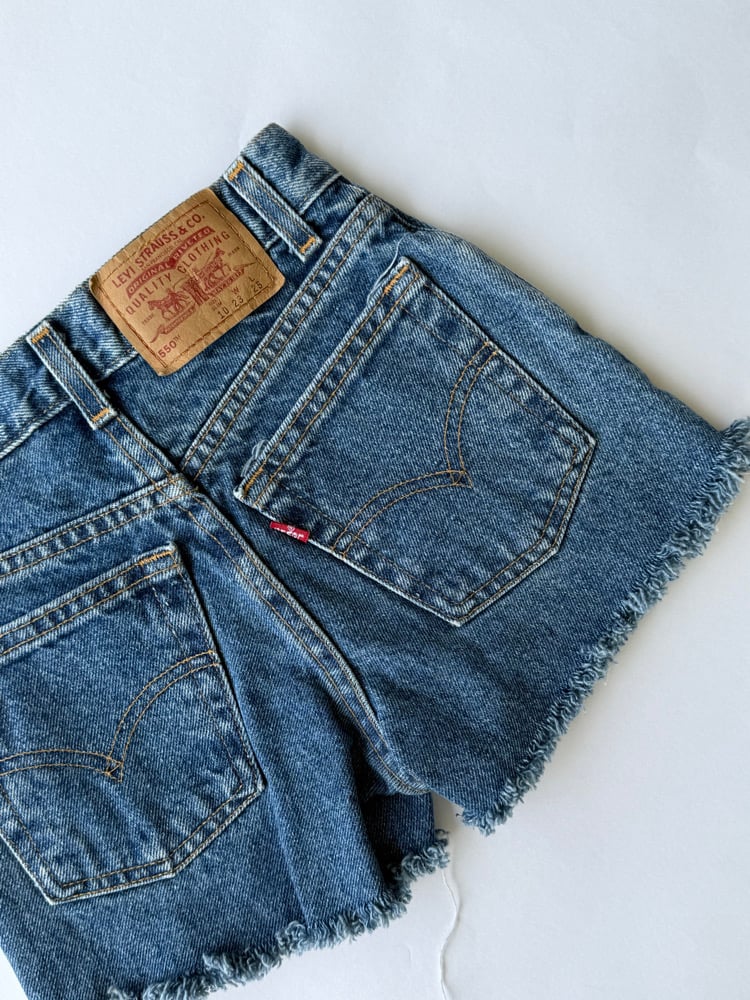 Image of Vintage 550 Levi's Cut Offs Size 10 SLIM