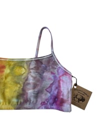 Image 7 of L (38) Cotton-Blend Strappy Bralette in Sno-Cone Ice Dye