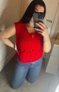 Image 1 of Knitted button vest 
