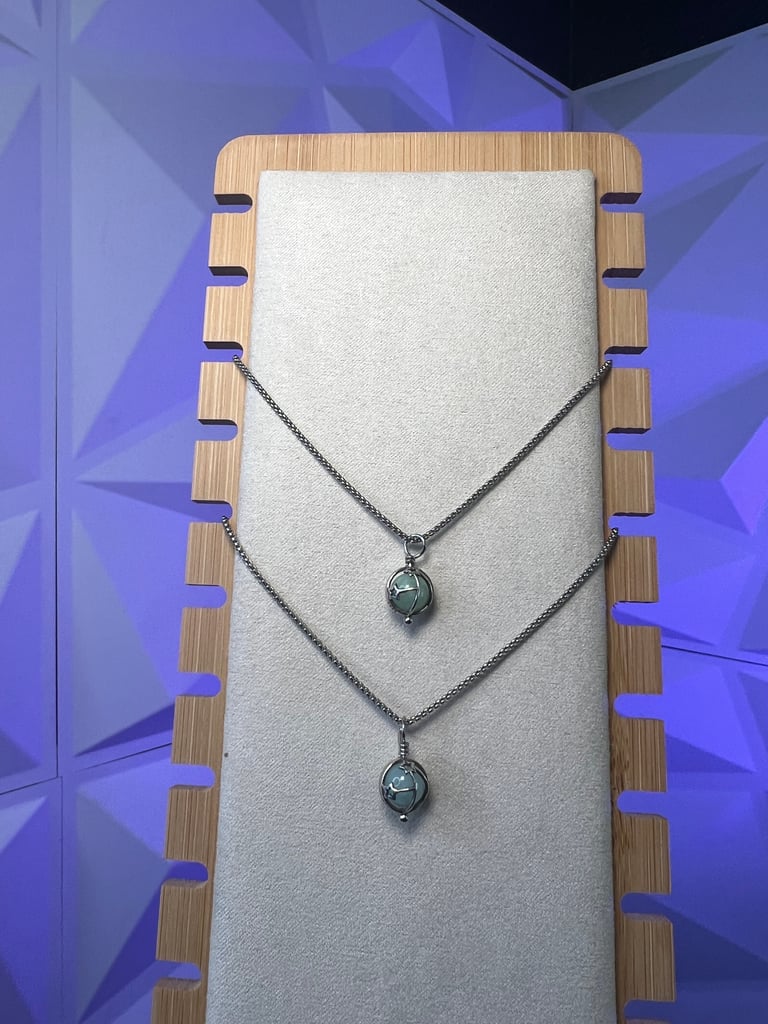 silver stargazer necklace 