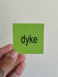 Image 1 of dyke/brat Sticker