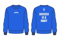 LocalHoops Ways Crewneck Sweatshirt - Royal Blue/Ivory White