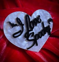 Image 3 of I Love Spooky Acrylic Brooch