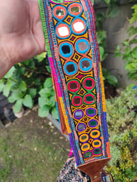 Image 7 of Slouch bag leather pulley - black White 
