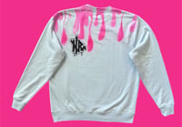 Image 2 of “COLD HEART” CUSTOM PAINTED PULLOVER SWEATSHIRT LARGE