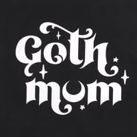 Image 3 of Goth Mum / Mom  Polycotton Tote Bag 