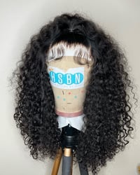 Image 1 of 18” BURMESE CURLY 5x5HD WIG  (ready to ship)