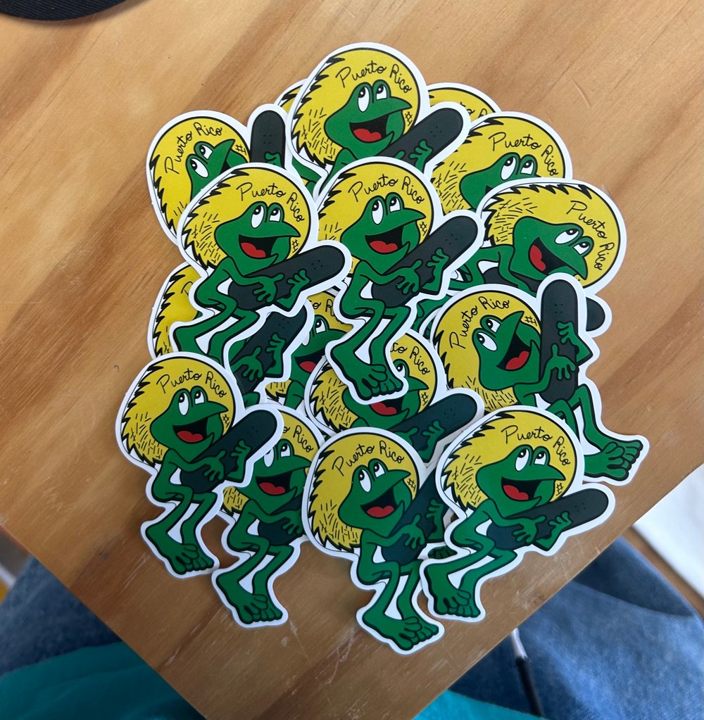Skate Coquí Sticker
