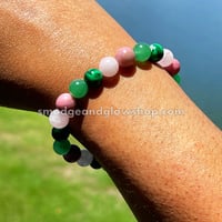 Image 3 of NEW* Malachite, Rose Quartz, Green Aventurine & Rhodonite Bracelet (Just 1 left!)