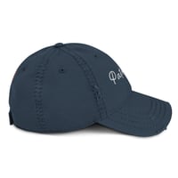 Image 3 of Patriot Cursive - Distressed Dad Hat from PatriotsCo.com