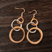 Earrings - multi-metal, copper, silver