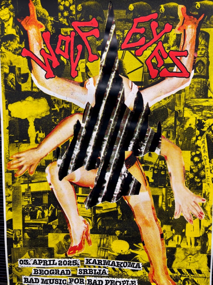 WOLF EYES // SCREEN PRINTED POSTER BY WITTY Image 5