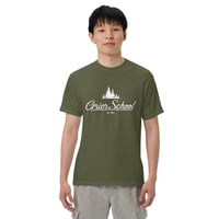 Image 3 of Unisex garment-dyed heavyweight t-shirt with white screen print Grier logo