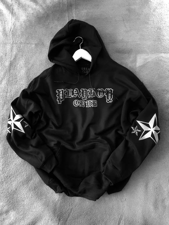 Image of PB hoodie black & gray