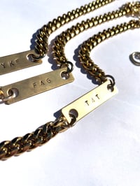 Image 3 of Thick Chain Word Necklace