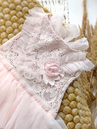 Image 2 of Photo prop | Newborn girls photography  body-dress Caia - baby pink