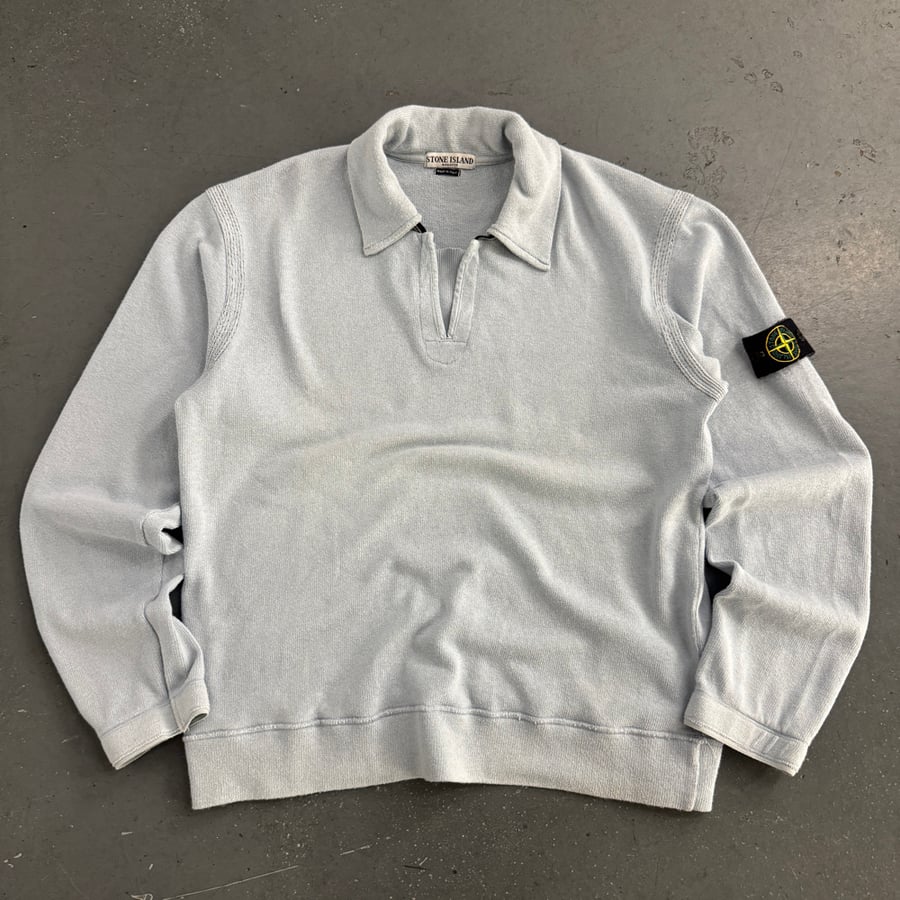 Image of SS 2005 Stone Island Collared Sweatshirt, size XL