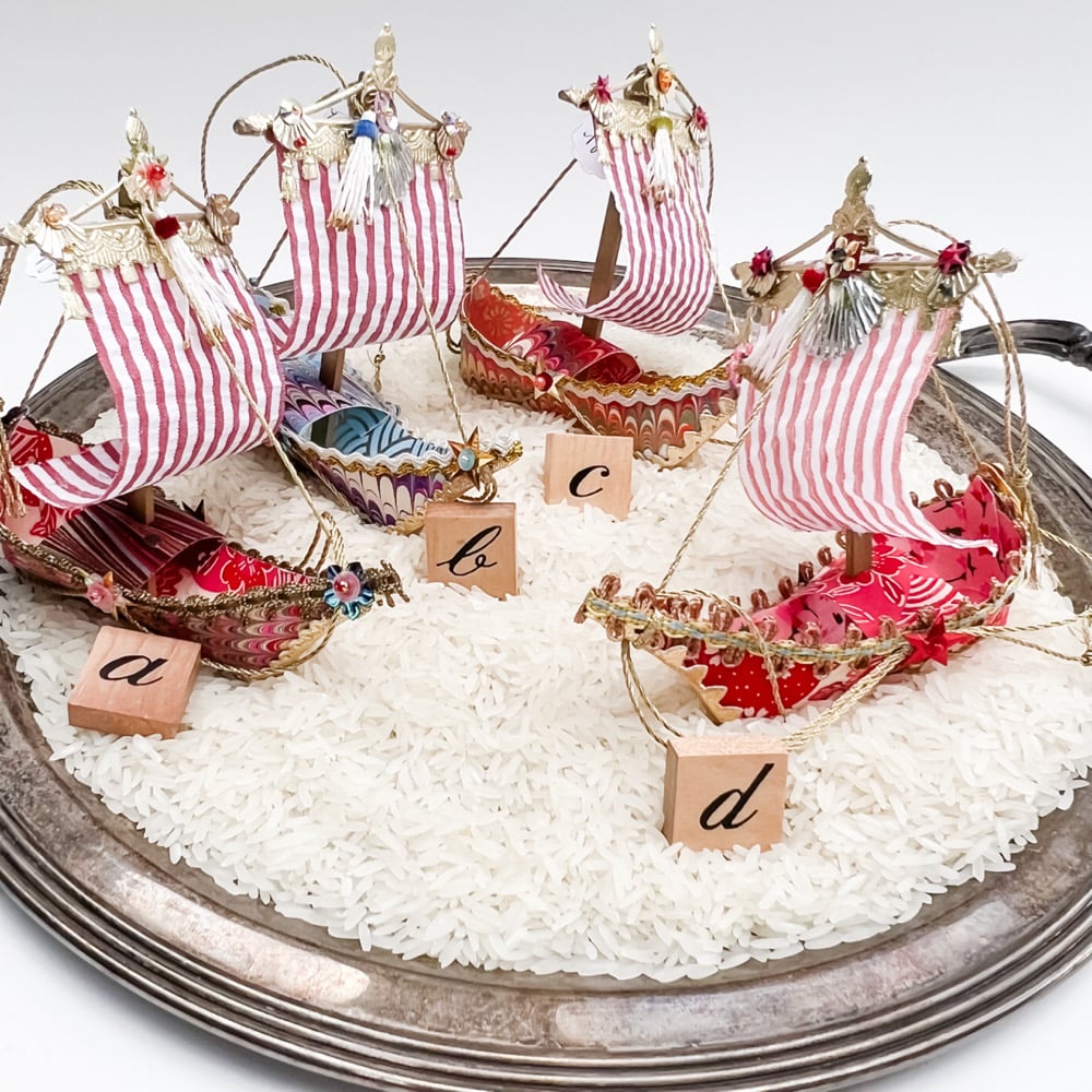 Image of Ship of Dreams- Red & White Sails