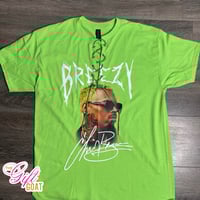 Image 2 of LIME GREEN CB GRAPHIC TEE