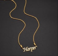 Image 3 of Rope chain Name necklace