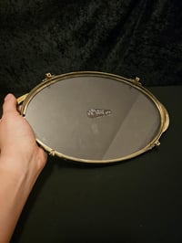 Image 6 of Ornate vintage glass vanity tray with preserved web 2