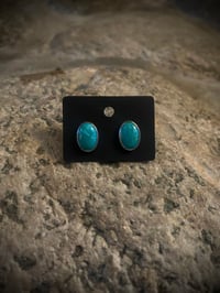Turquoise Oval Studs