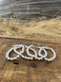 Image 3 of Sterling Silver Bead Chain Bracelet