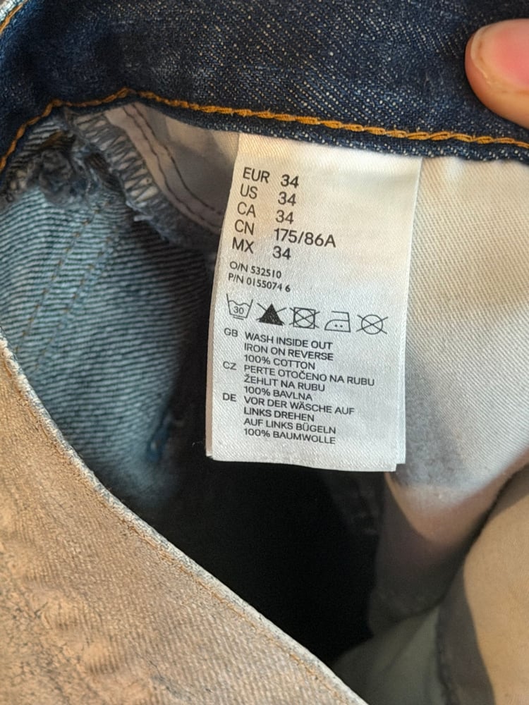 Image of Maison Margiela H&M White Paint Denim