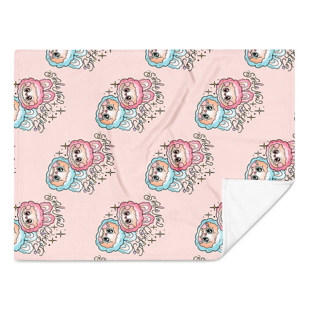 Image of SMILE CRY Lafoofoo Throw Blanket