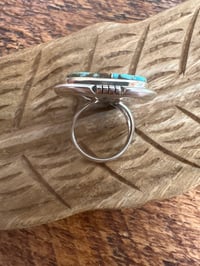 Image 7 of square native inlay statement ring 