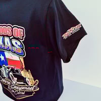 Image 3 of Hot Rods of Texas (Black or Charcoal T-Shirt) *Please order 2 or more shirts to save the website fee