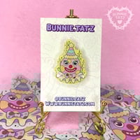 Image 1 of Pastel Glitter Mr Blobby Clown Pin