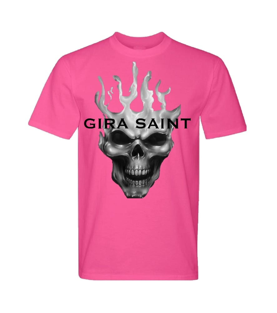 Image of Pink Ghost Skull T-shirt 