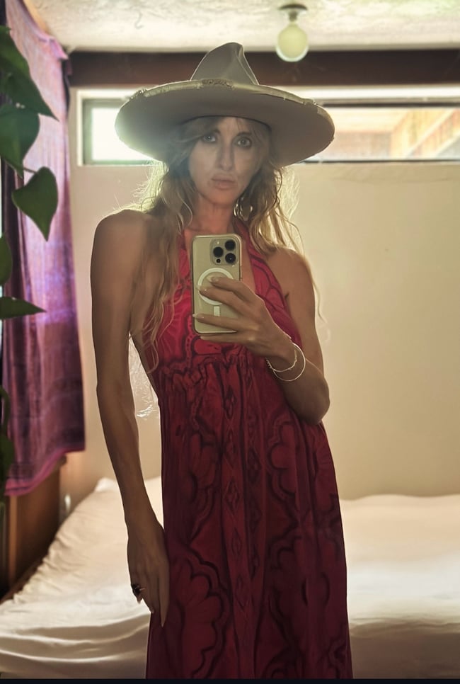 late 60s Indian block print gauze cotton halter maxi dress