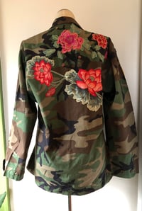Image 2 of “Camo and Flowers” series:  Roses & Lotus