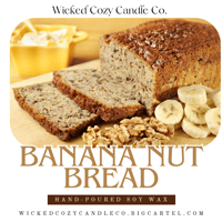 Banana Nut Bread Soy Wax Candle