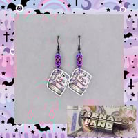 Bones + Taxidermy Book Earrings